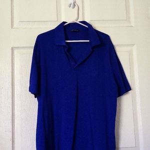 Versace Medusa Head blue polo shirt size 3xl